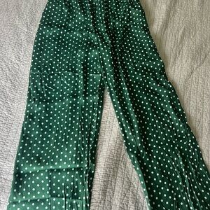 Vineyard Vines Green Polka Dot Women's Pants